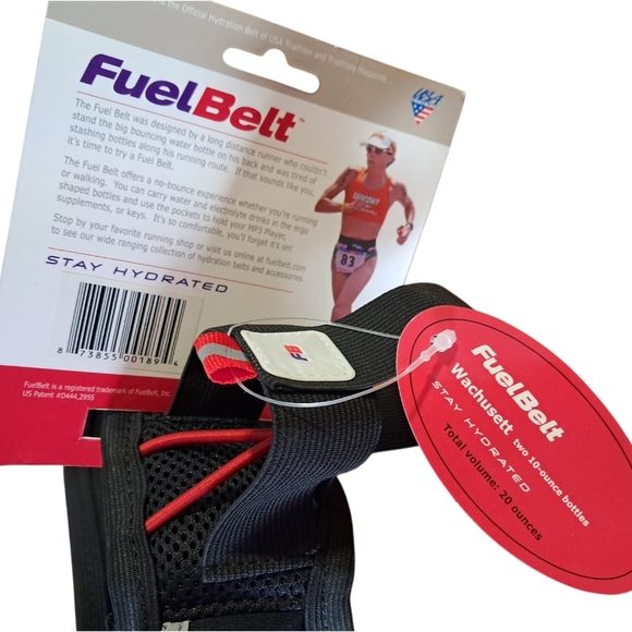 Fuel Belt Runners / Walkers Hydration Belt, Holds Two Bottles, Fuel Snack Pocket - Picture 3 of 5